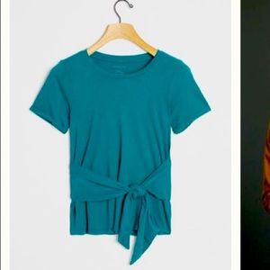 Anthropologie Rosamund Tie-Front Tee Size XS.